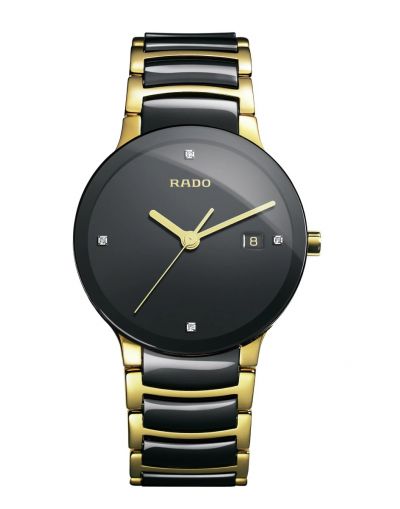 RADO CENTRIX BLACK DIAL WITH DIAMONDS MEN'S WATCH