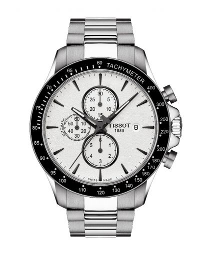 V8 Automatic Chronograph Silver Dial Men's Watch