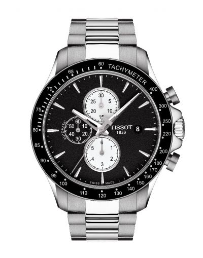 V8 Automatic Chronograph Black Dial Men's Watch