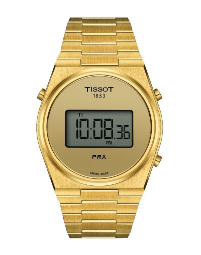 NEW PRX DIGITAL GOLDEN DIAL WITH GOLDEN BRACELET MEN'S WATCH