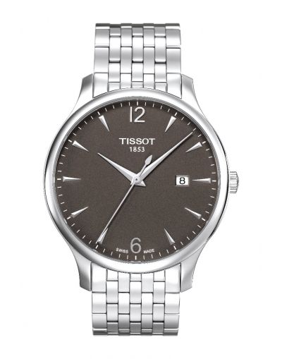 Tradition Quartz Anthracite Dial Grey Bracelet Men's Watch