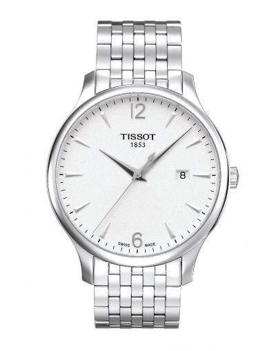 Tradition Quartz Silver Dial Grey Bracelet Men's Watch