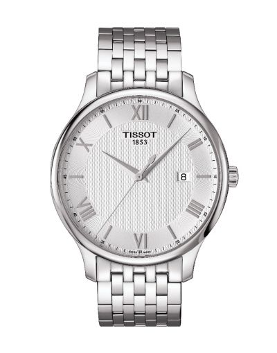 Tradition Quartz Silver Dial - Grey Stainless Steel Bracelet Men's Watch