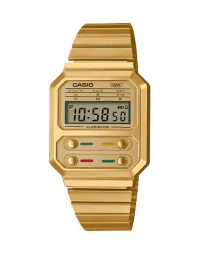 CASIO VINTAGE GOLDEN DIAL WITH GOLDEN BRACELET WATCH