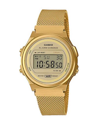 CASIO GOLDEN DIAL WITH MESH BRACELET MEN'S WATCH