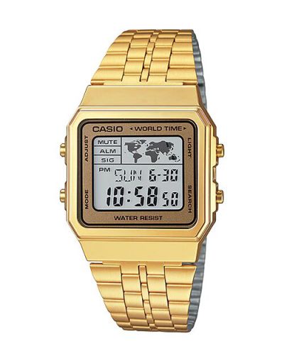 Casio Vintage Youth Golden Colour Dial with Golden Colour Bracelet Men's Wach