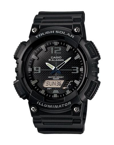 Casio Digital Youth Black Dial with Black Rubber Strap Men's Watch