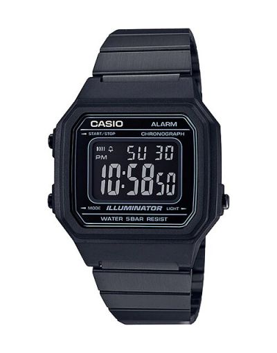 Casio Vintage Youth Black Dial with Black Bracelet Men's Watch