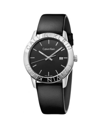 Calvin Klein Steady Quartz Black Dial Men's Watch