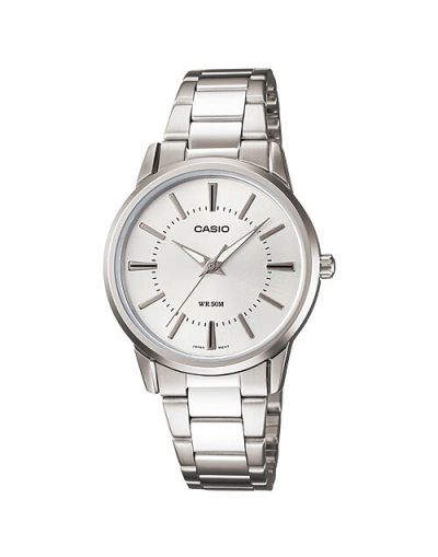 CASIO ENTICER SILVER DIAL WOMEN'S WATCH