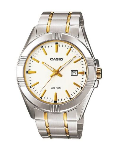 CASIO SILVER DIAL WITH DATE & GOLDEN & SILVER DIAL MEN'S WATCH