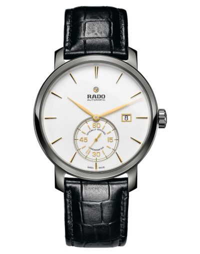 Diamaster XL Automatic Diamaster Petitie Silver Dial Black Leather Strap Men's Watch