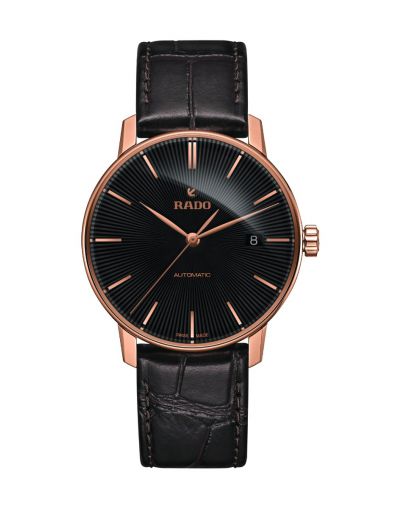 Coupole Classic Automatic Black Dial Brown Leather Strap Men's Watch