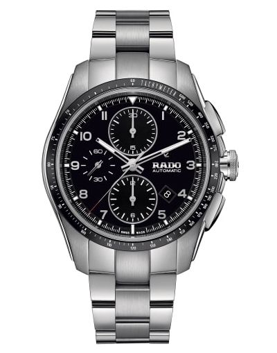 Hyperchrome Automatic Chronograph Black Dial - Grey Stainless Steel Bracelet Men's Watch