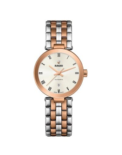 Florence Silver Dial Automatic - Silver & Rose Gold Stainless Steel Bracelet Women's Watch