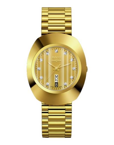Rado The Original Quartz - Golden Dial with Golden Stainless Steel Bracelet Men's Watch