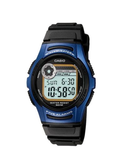 Casio Sports Grey Dial with Black Leather Strap Men's Watch